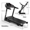 2.5HP Folding Electric Treadmill with LED Display and Cup Holder