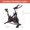 YSSOA Indoor Cycling Bike, Stationary Exercise Bike with iPad Mount and Comfortable Seat Cushion, Silent Belt Drive, Spinning Bikes with Resistance fo