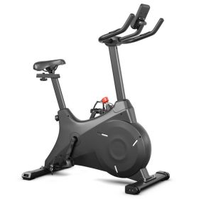 Indoor Gym Exercise Cycling Bike Smooth Belt Drive (Type: , Color: Black)