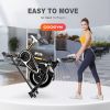 Indoor Stationary Cycling Exercise Bike with Phone Bracket Heavy Flywheel and LCD Monitor Home Gym