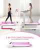 FYC 2 in 1 Under Desk Treadmill - 3.5 HP Folding Treadmill for Home, Installation-Free Foldable Treadmill Compact Electric Running Machine, Remote Con