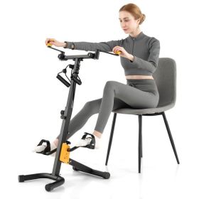 Foldable Exercise Bikes Pedal Exerciser for Seniors (Type: , Color: Black & Yellow)